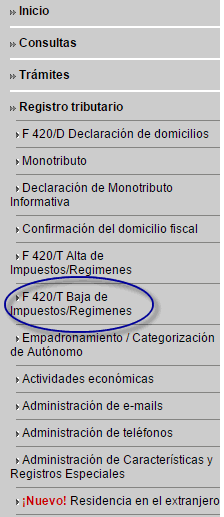 Guía Para Dar La Baja De Impuestos En Afip Por Internet Econoblog