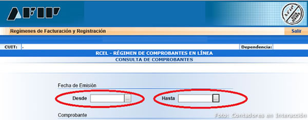 Afip Exportar Operaciones De Comprobantes En Línea Al Régimen Informativo De Compras Y Ventas 7862